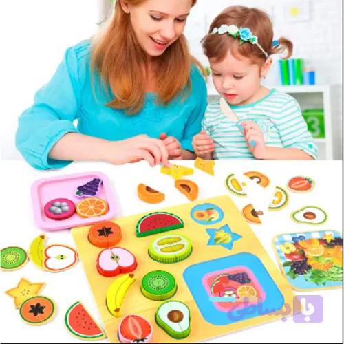 پازل چوبی جاگذاری میوه کد