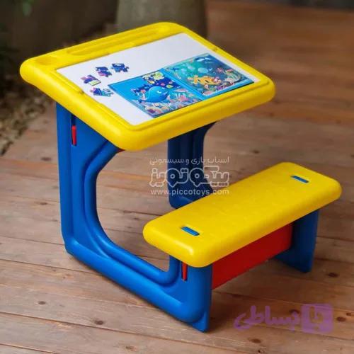میز تحریر کودک رنگ آبی کد p van108 ab