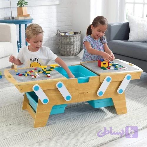 میز لگو بازی چوبی Kidkraft مدل Building Bricks Play کد
