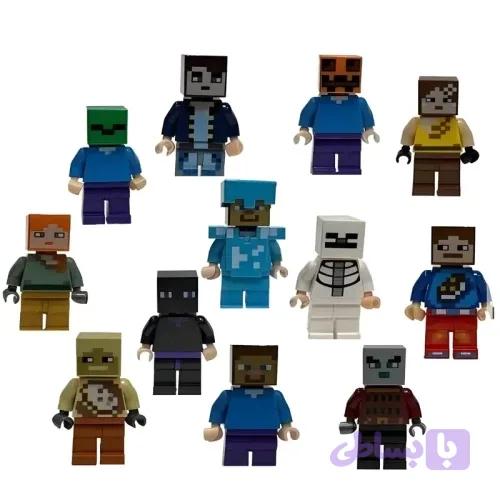 مینی فیگور 12 عددی ماینکرفت MINECRAFT کد