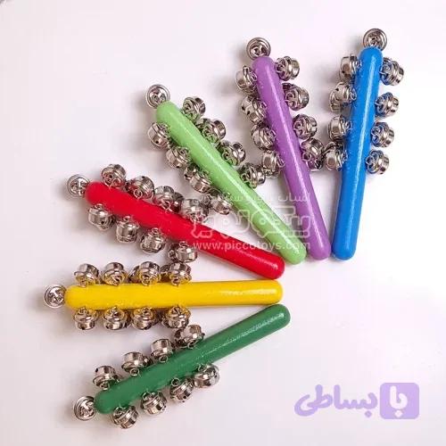 ساز زنگوله دسته رنگی 17 تایی کد