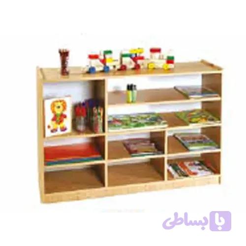 قفسه کتاب چوبی کد