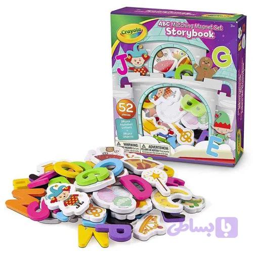 حروف و اشکال مگنتی 52 تکه crayola کد