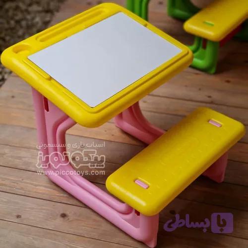 میز تحریر کودک رنگ صورتی کد p van108 su