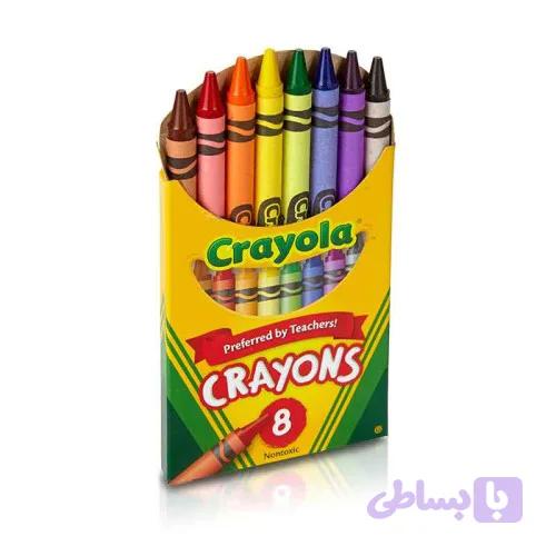 مداد شمعی 8 رنگ کرایولا crayola کد