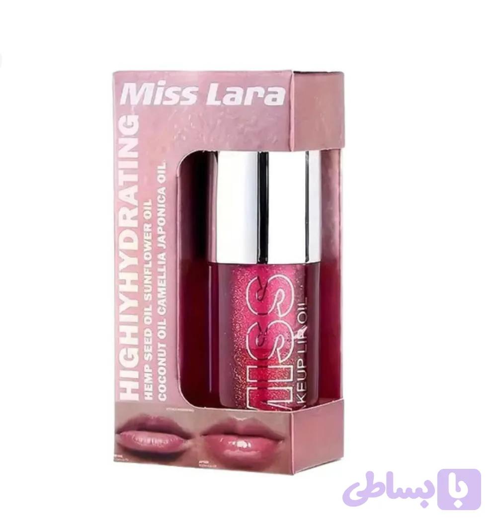 لیپ گلاس شاین دار حجم دهنده لب برند میس لارا Miss lara — تصویر 1