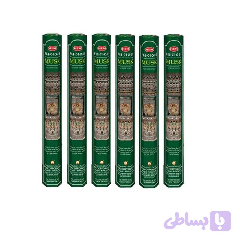 عود هم مدل مشک بسته ۶ عددی