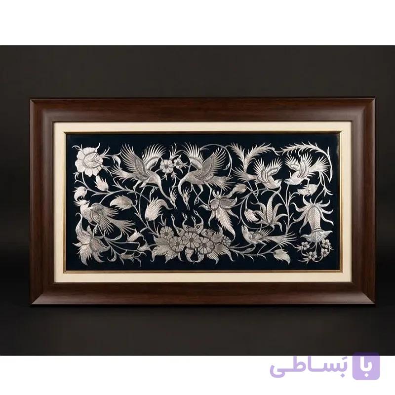 تابلو قلم زنی مسی با قاب کلاسیک پی وی سی سایز44در74 — تصویر 1