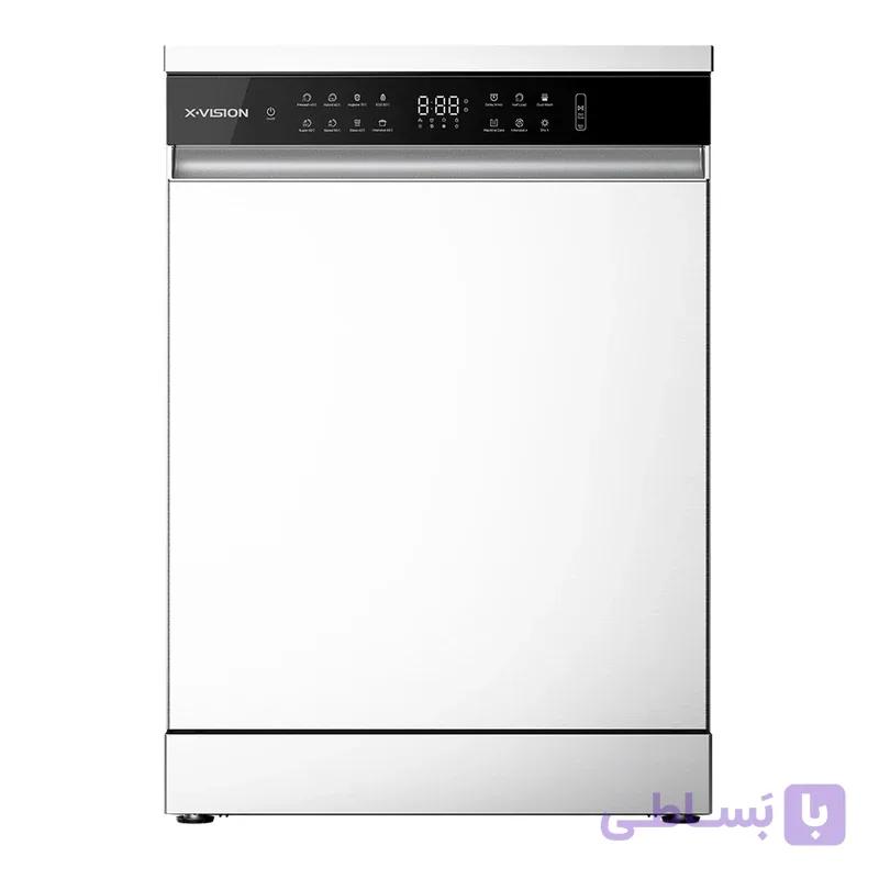 ماشین ظرفشویی 14 نفره ایکس ویژن مدل S150 رنگ سفید — تصویر 1