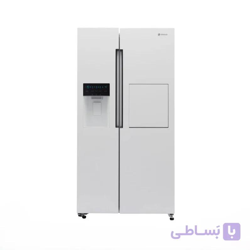 یخچال فریزر ساید بای ساید اسنوا مدل S1Di-S100 سفید — تصویر 1