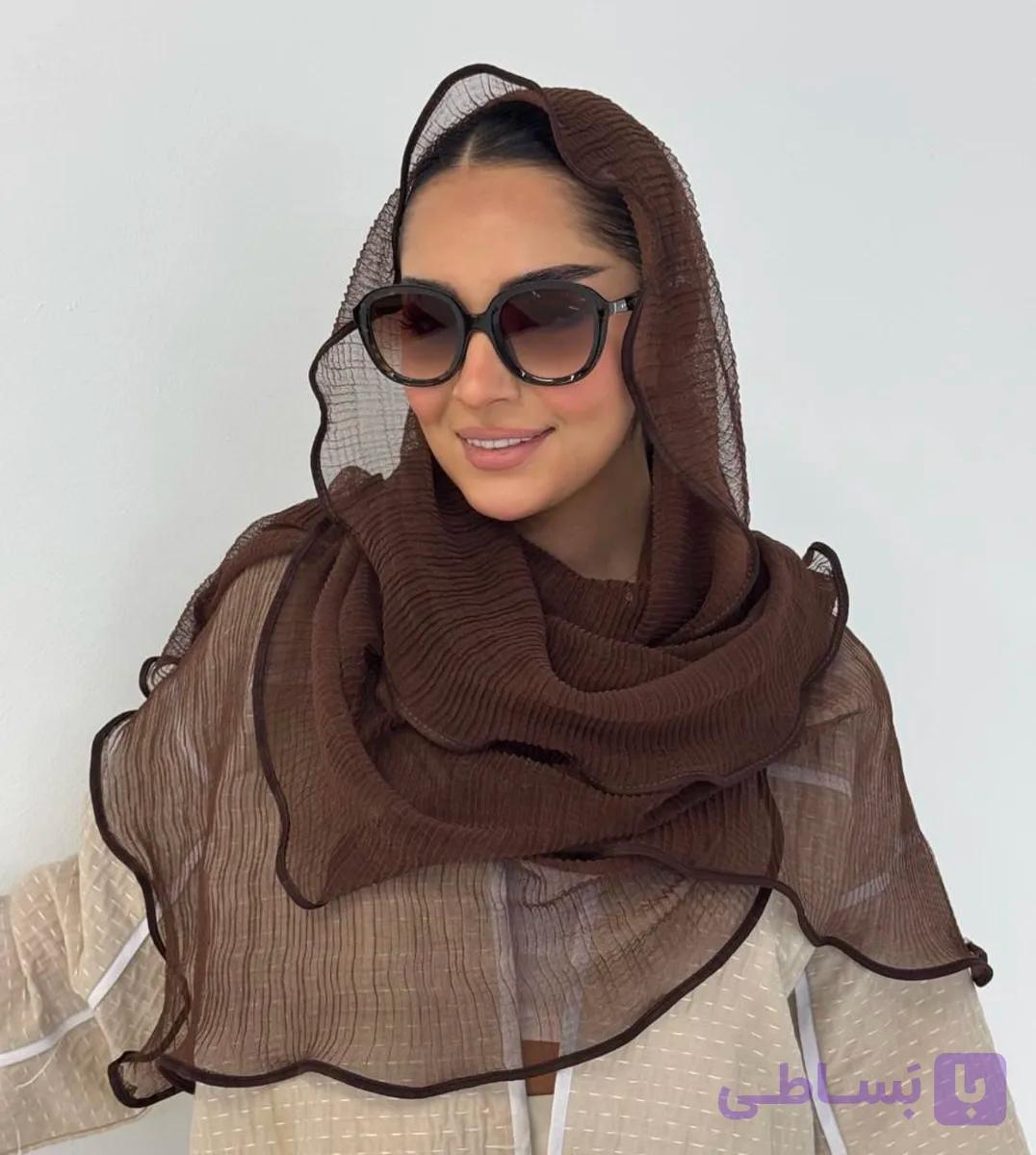 شال عروسکی قهوه ای