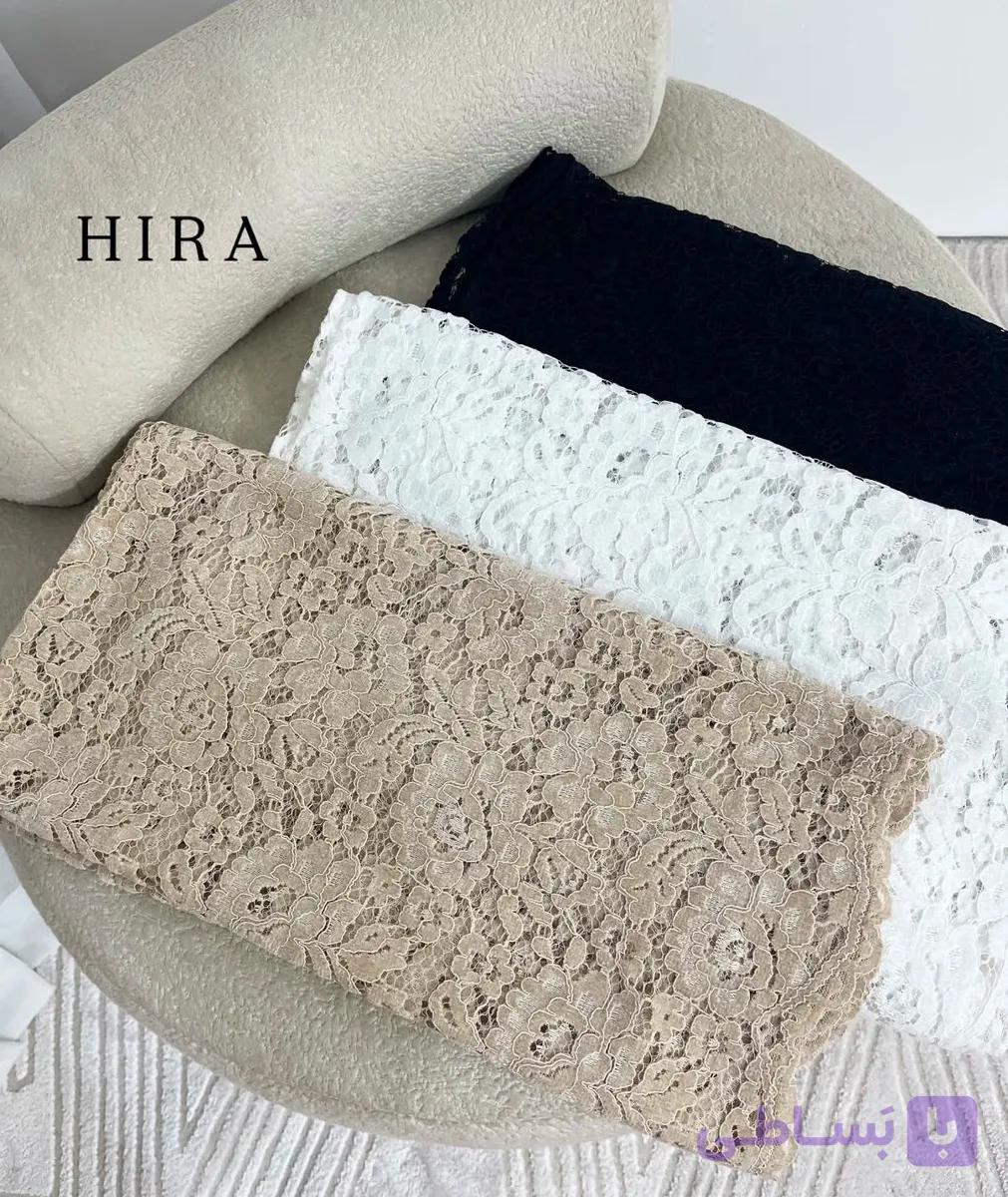 روسری مجلسی گیپور مخمل کوب لبه دالبر