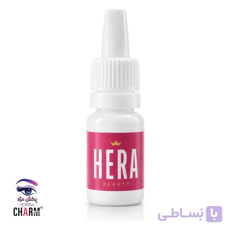 چسب کاشت مژه موقت هرا HERA مدل بی رنگ حجم 10 میل