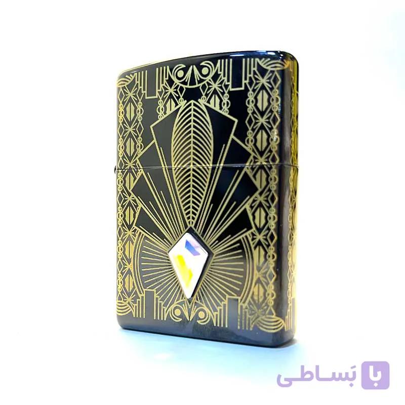 فندک زیپو اصل آرت دکو مدل 49501 روکش طلا لیمیتد ادیشن سفارش آسیا — تصویر 1