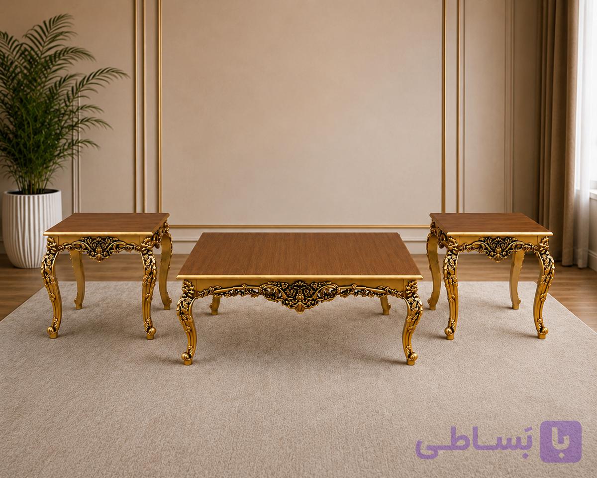 میز جلو مبلی مدل پیچک — تصویر 1