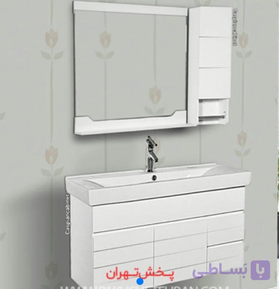 روشویی کابینت دار آنتیک دیواری100 سانت