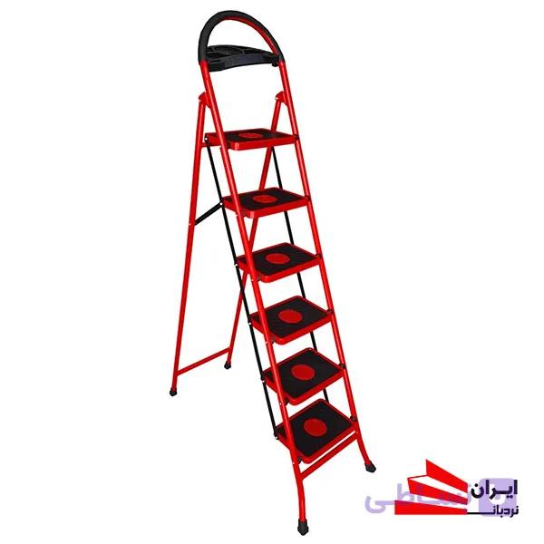 نردبان تاشو 6 پله آسمان ماندگار — تصویر 1