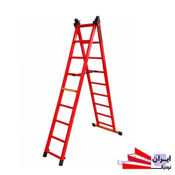 نردبان مخابراتی 18 پله گلکسی مهرنگار + پله تعادل — تصویر 1