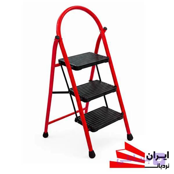 نردبان تاشو سپهر 3 پله مهرنگار — تصویر 1