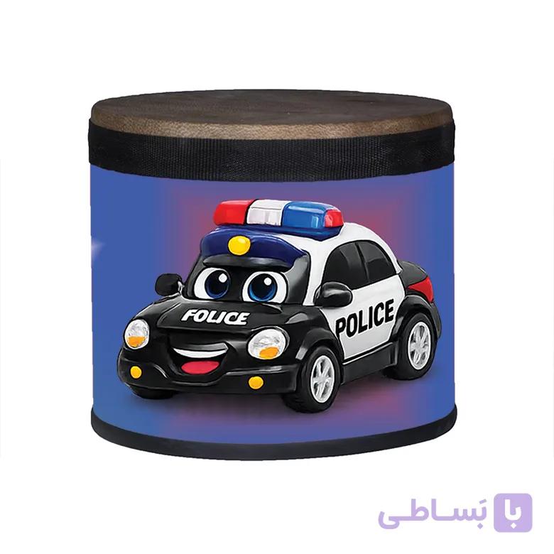 طبلک کودک طرح ماشین با کاور — تصویر 1