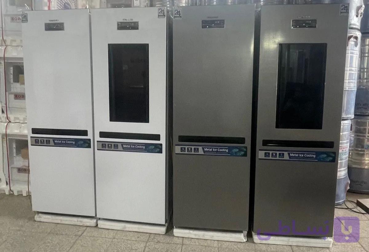 یخچال فریزر دوقلو ۴۸ فوت  بدون‌برفک   الکتروهاوس دور این دور  دارای 24 ماه گارانتی رنگ سفید ابسردکن دار