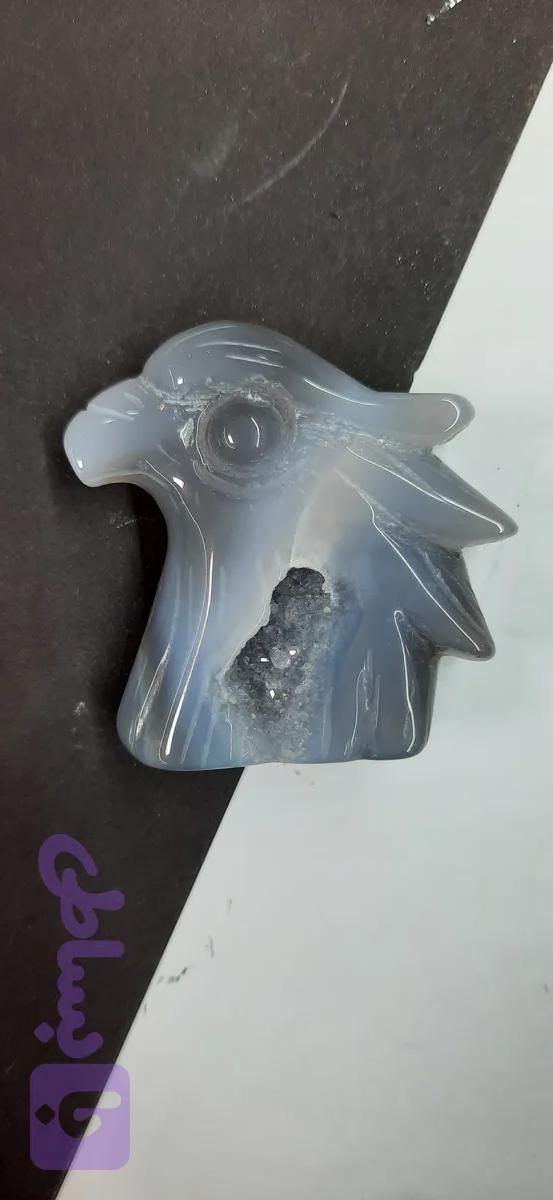 کاروینگ عقیق سر شاهین