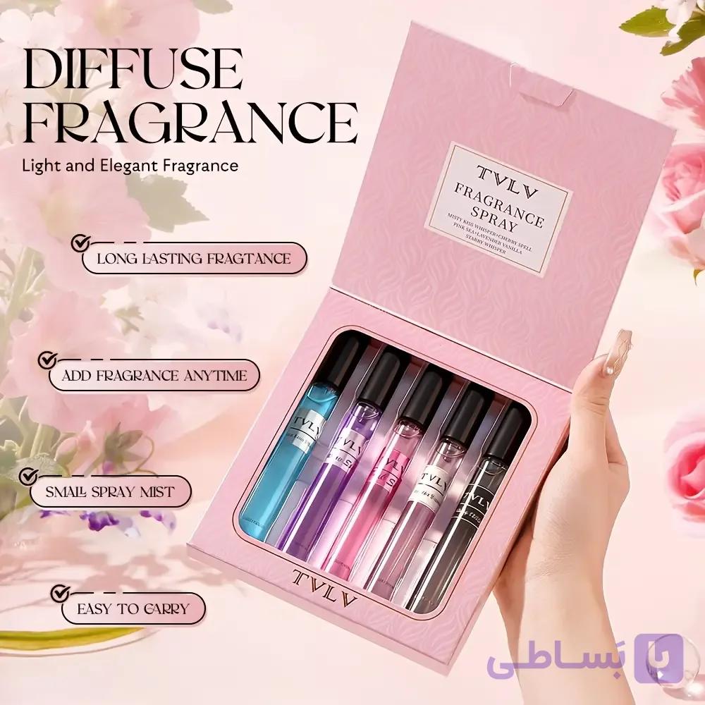 ست عطر جیبی زنانه ۵ رایحه ۱۰ میلی‌لیتری رول‌آن — تصویر 1