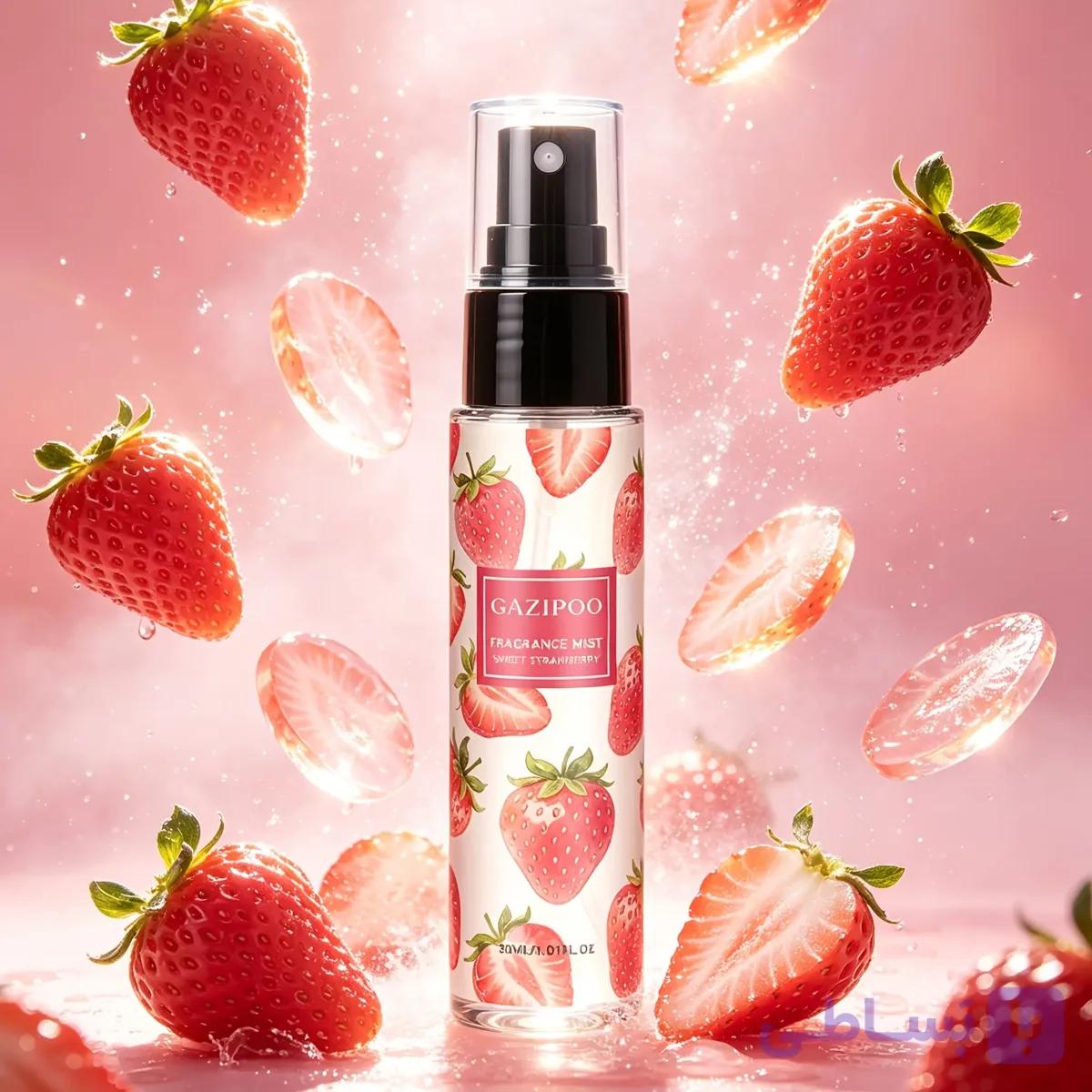 عطر بدن زنانه توت‌فرنگی و بنفشه ۳۰ میلی‌لیتری — تصویر 1