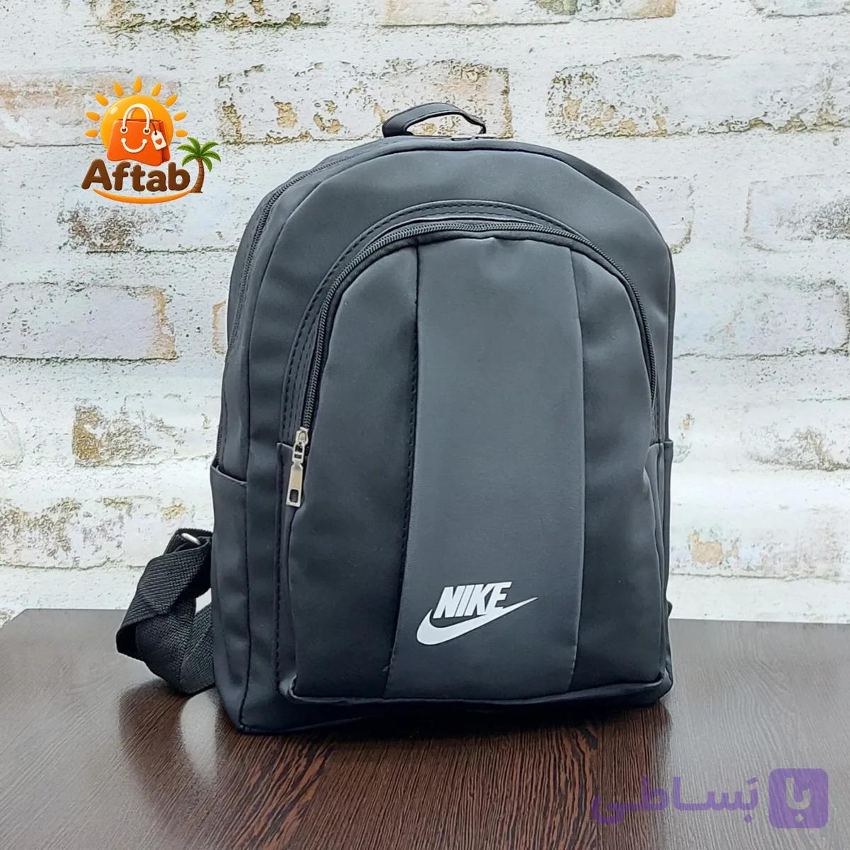 کوله پشتی اسپورت چرمی برش دار طرح Nike — تصویر 1