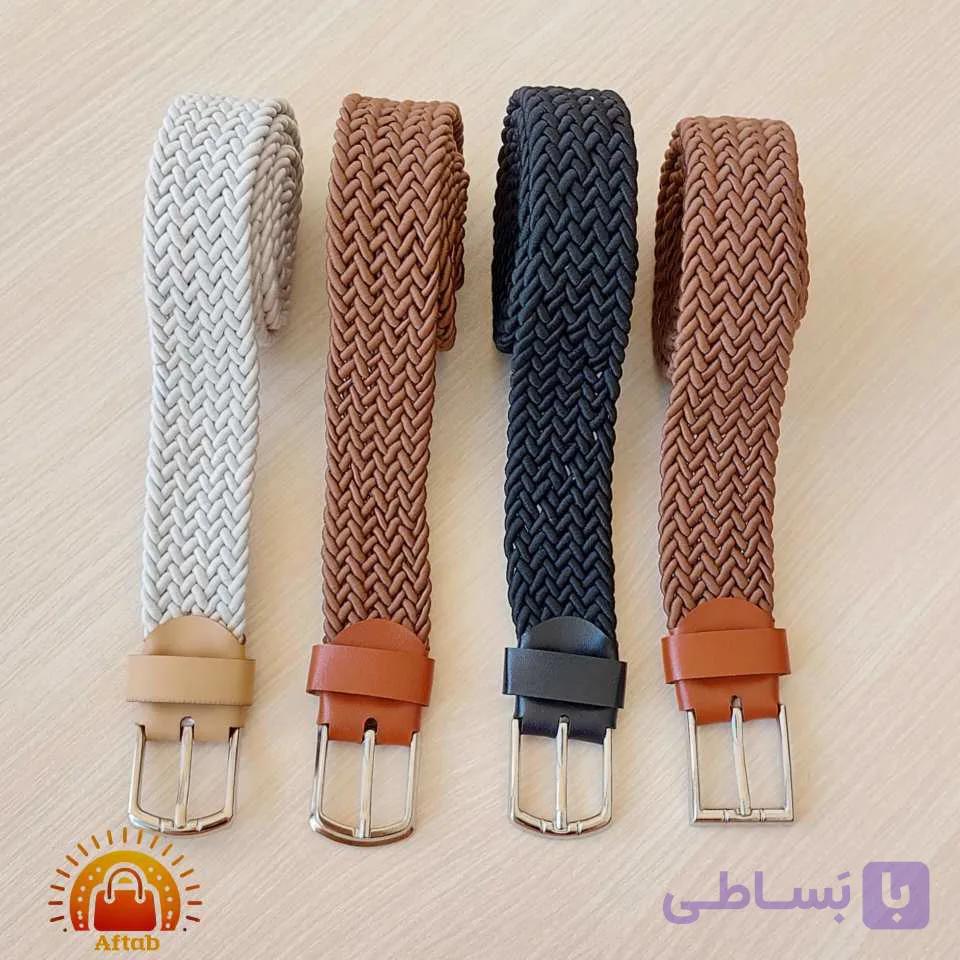 کمربند زنانه گیس‌بافت عرض 3.5 سانتی‌متر — تصویر 1