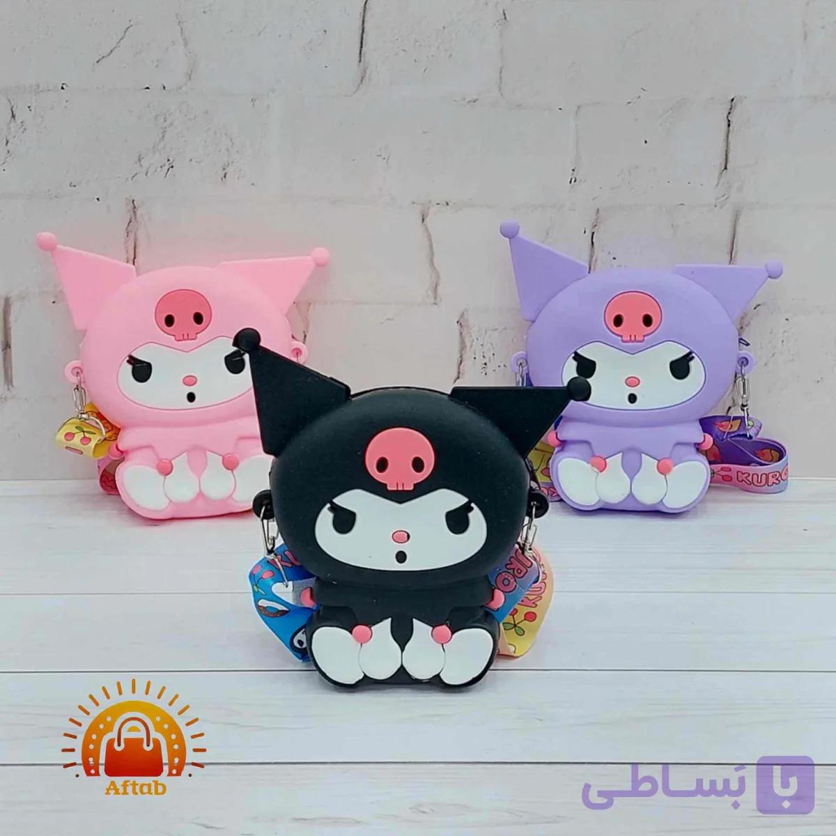 کیف سیلیکونی بچگانه دخترانه طرح کرومی نشسته وارداتی — تصویر 1