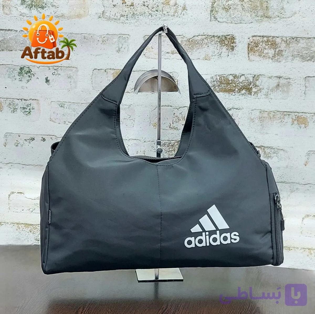 ساک باشگاهی ورزشی جاکفشی دار خفاشی طرح Adidas — تصویر 1