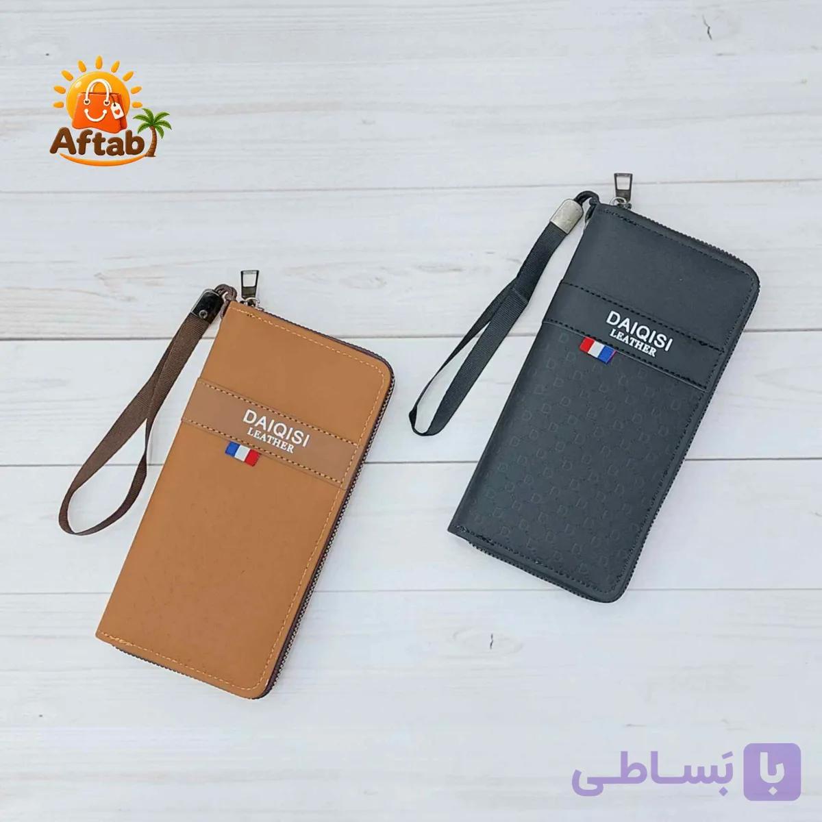 کیف پول زنانه مردانه پرچمی وارداتی طرح D — تصویر 1