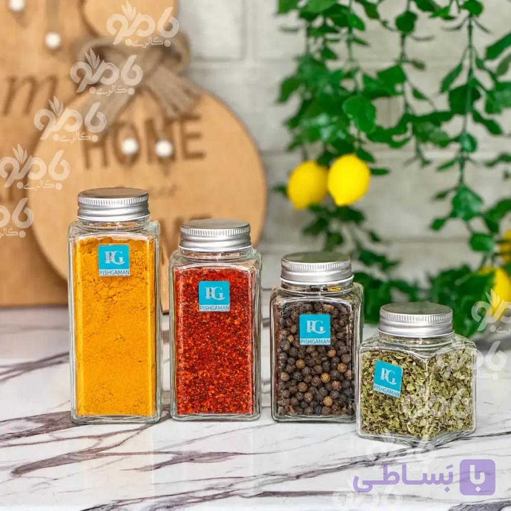 بانکه شیشه ای درب فلزی مربع زاگرس — تصویر 1