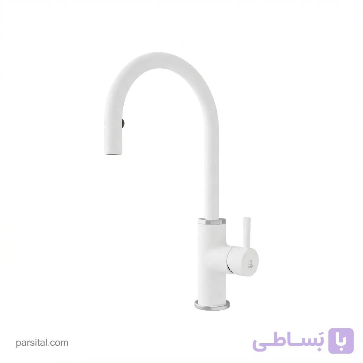 شیر ظرفشویی شاوری مدل زئوس کی دبلیوسی سفید — تصویر 1