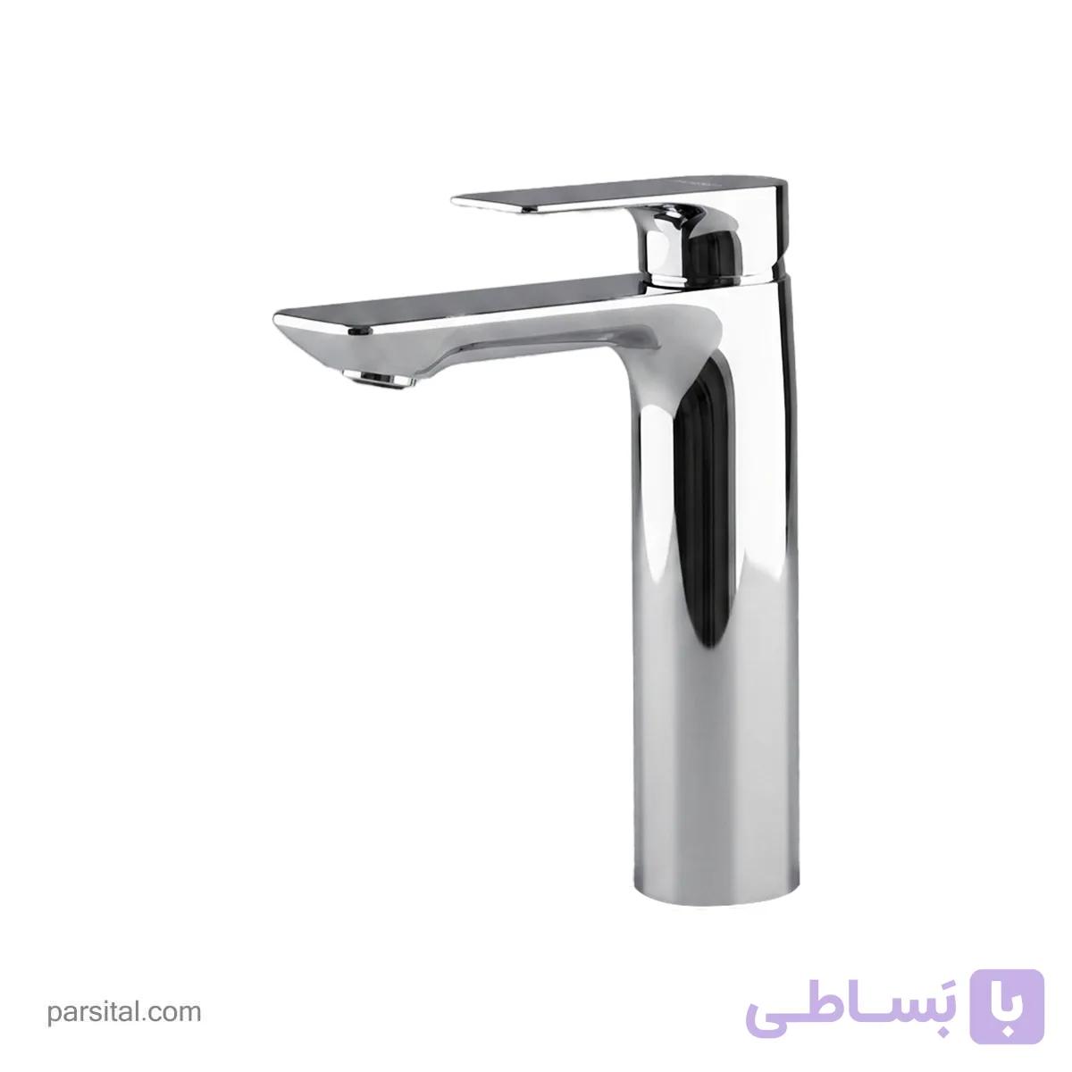 شیر روشویی بلند پرایم مدل ملودی کروم — تصویر 1