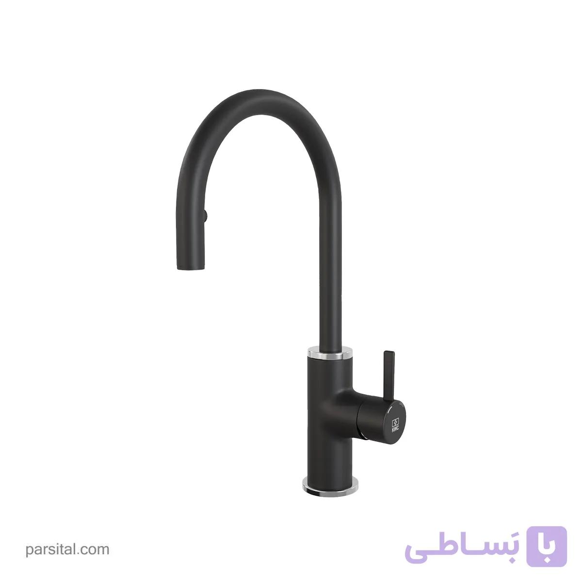 شیر ظرفشویی شاوری مدل زئوس کی دبلیوسی مشکی — تصویر 1