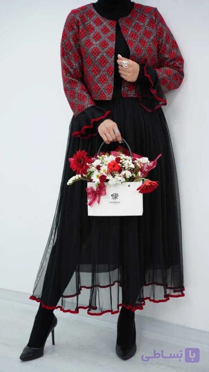 ست یلدایی دوتکه کت و دامن