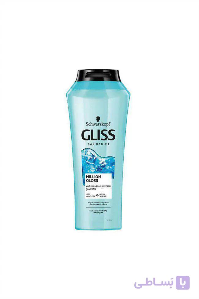 شامپو سر گلیس طرح جدید500میل مدل درخشان کننده وترمیم کننده ی مو  Gliss