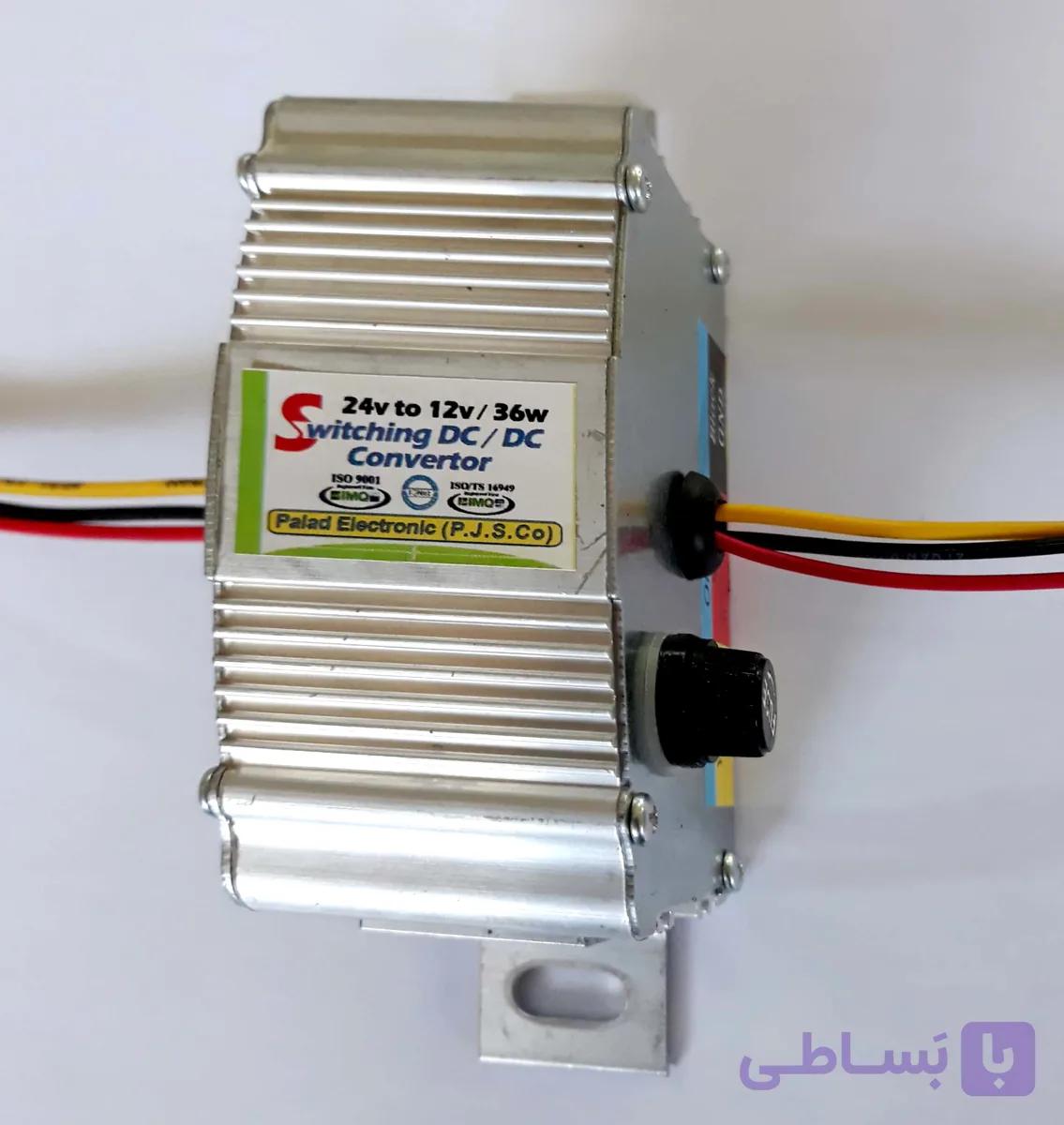مبدل ولتاژ 24 به 12 ولت 6 آمپر