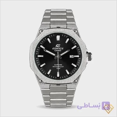 ساعت مچی مردانه کوارتز کاسیو ادیفایس مدل E600ND | بند و بدنه استیل ۳۰۴، صفحه نقره ای، کیفیت استاندارد — تصویر 1