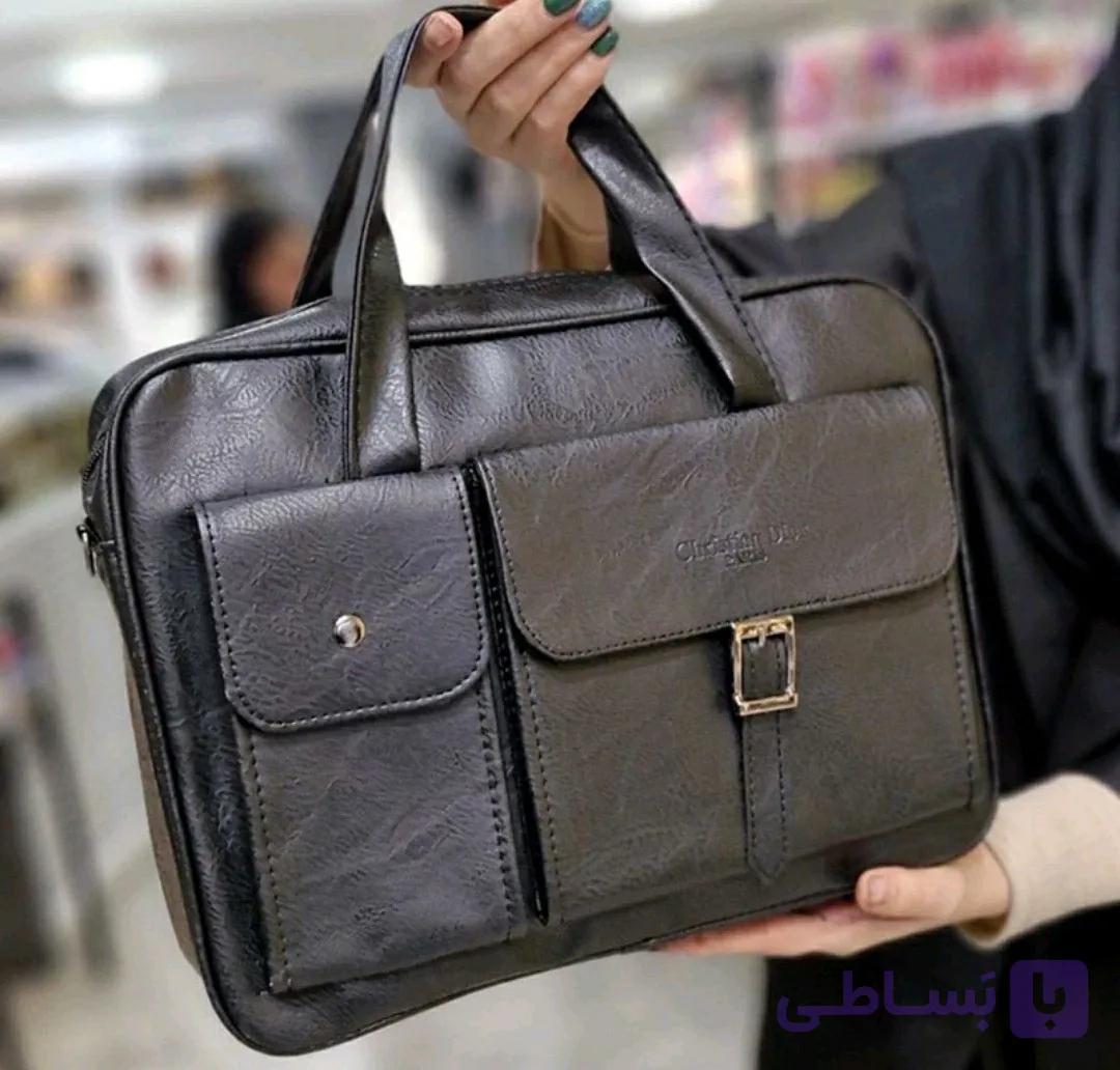 کیف دانشجویی شیک و جادار چرم اسپرت دوشی و دستی کارمندی اداری زنانه ( 514 )