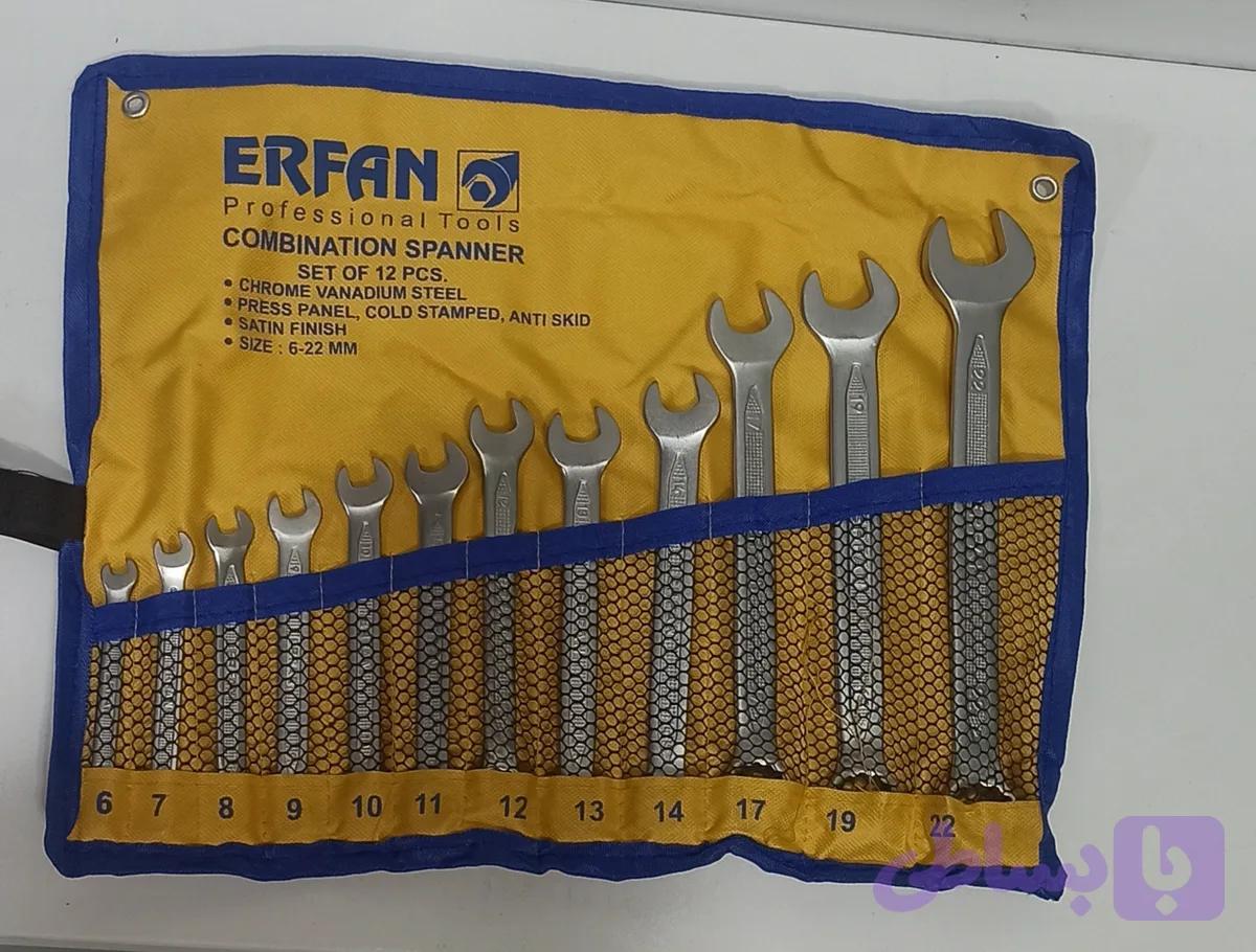 آچار یکسر رینگ ۱۲ عددی عرفان