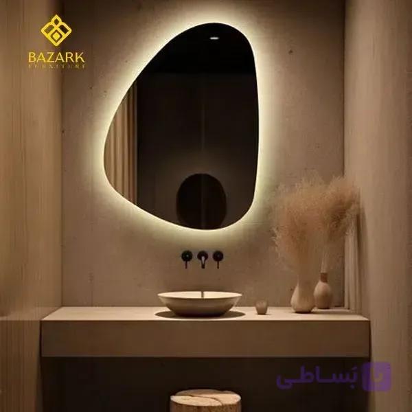 آینه بک لایت دفرمه مدل 2087