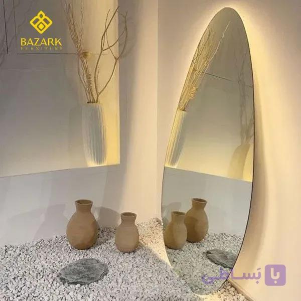 آینه بک لایت قدی دفرمه مدل 2099