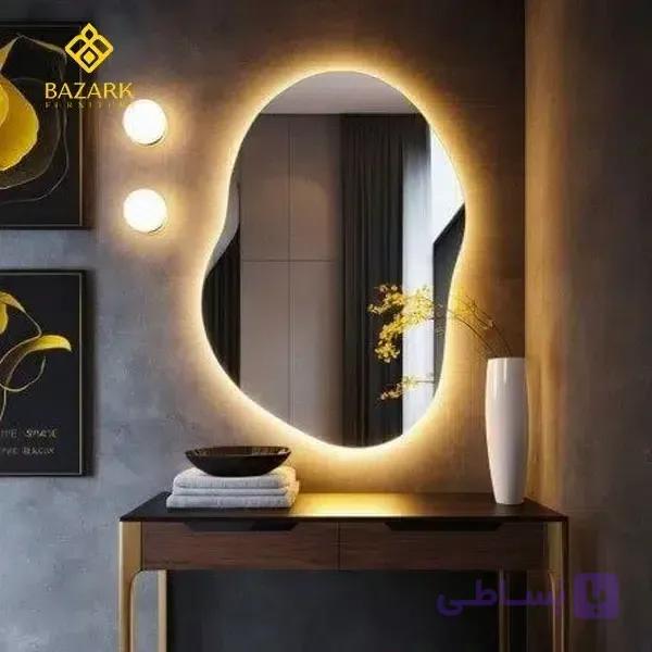 آینه بک لایت دفرمه مدل 2085