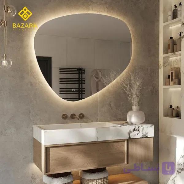 آینه بک لایت دفرمه مدل 2094