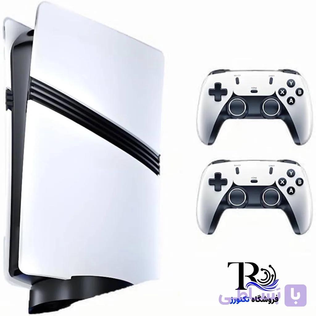 کنسول بازی GS5 Pro طرح PS5 Pro با دو دسته بی‌سیم و بازی‌های از پیش نصب شده — تصویر 1