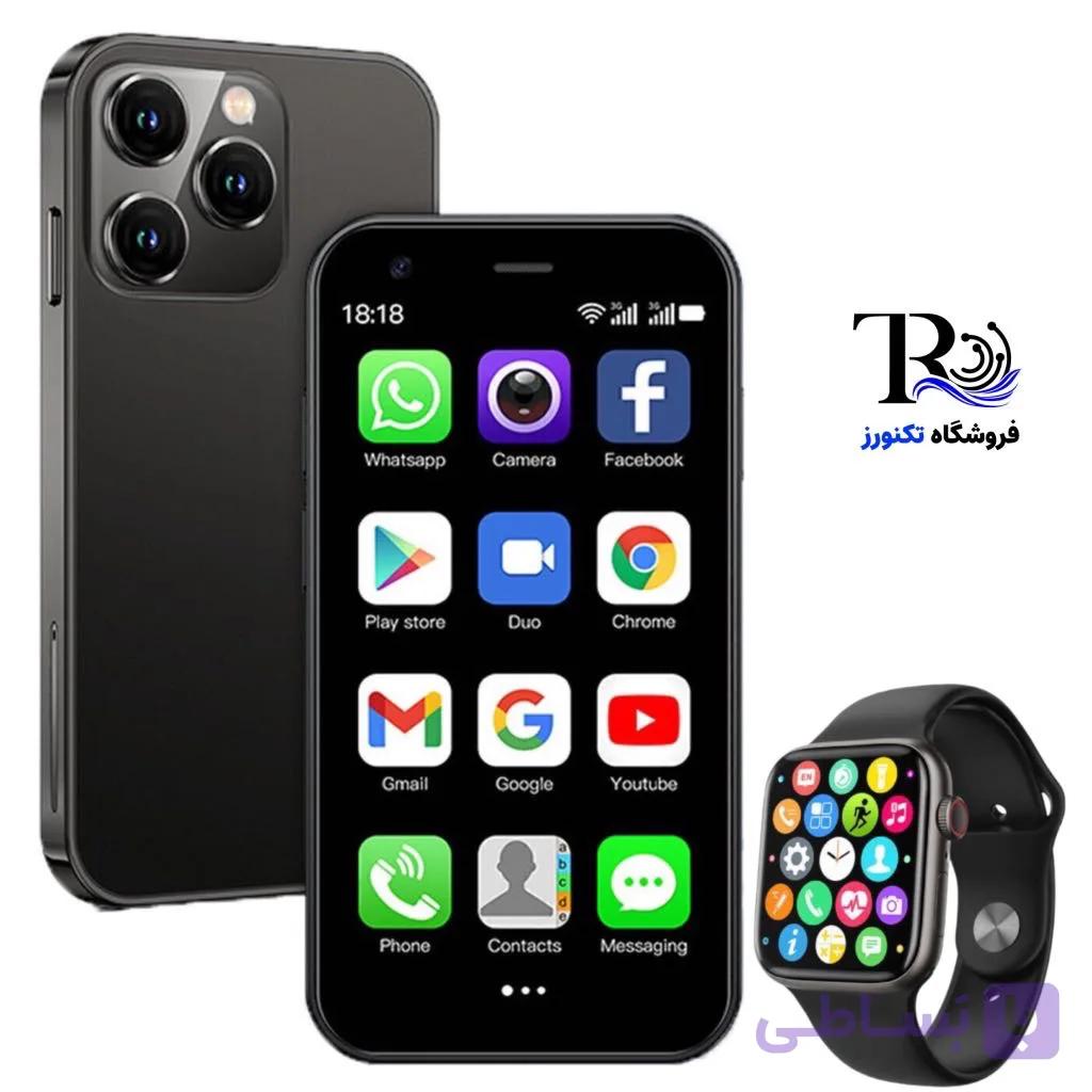 گوشی طرح ایفون مدل 16 mini برند x-inova | حافظه ۶۴ رم ۴ — تصویر 1