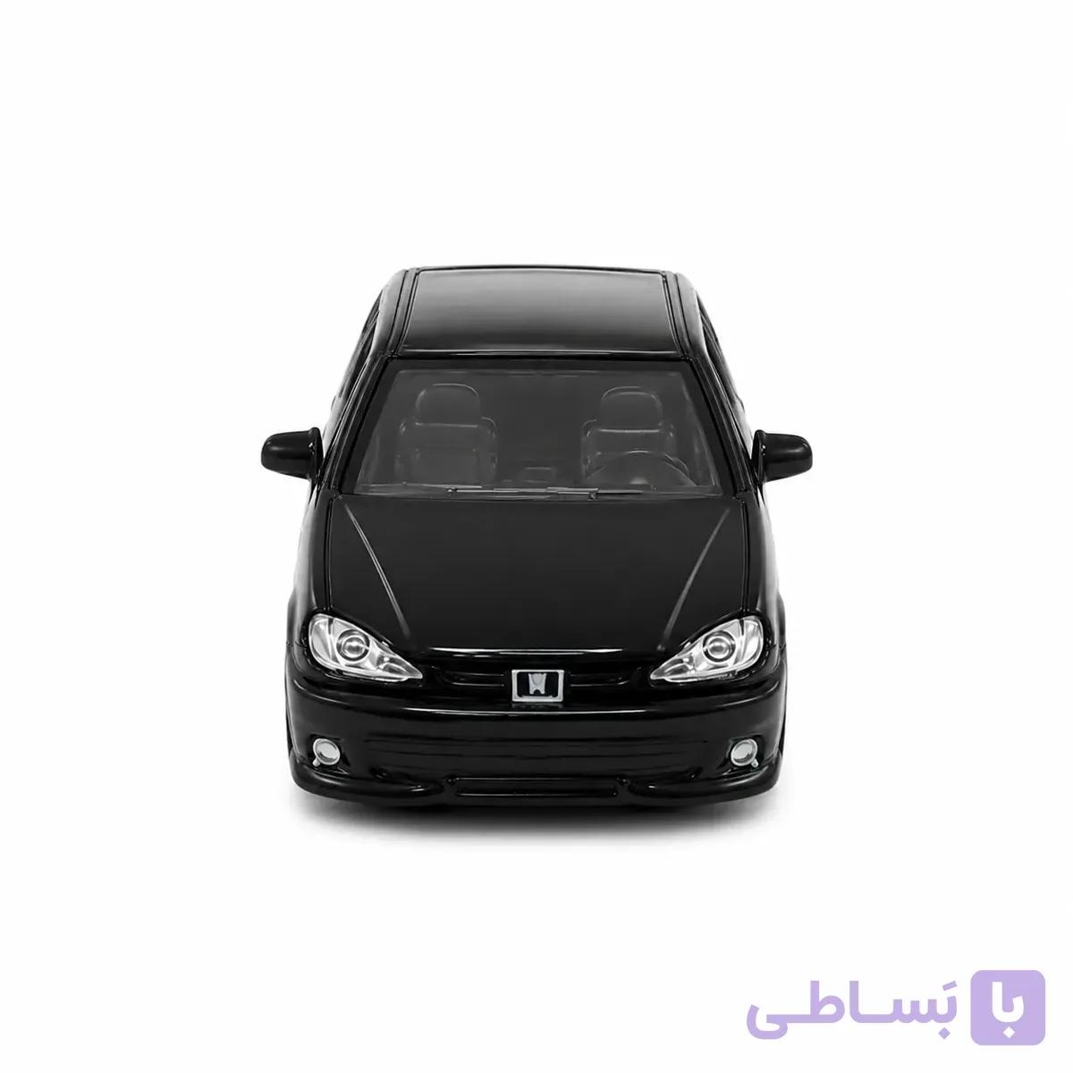 ماشین فلزی پژو 206 نقره ای اسپرت اسباب‌بازی عقب‌کش و کلکسیونی با درب‌های بازشو — تصویر 1